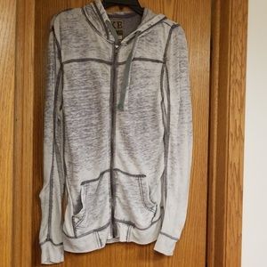 Grey Distressed Look BKE Medium Hoodie Sweater